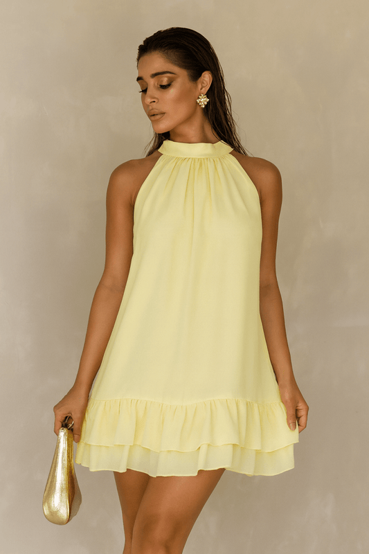 Cici Yellow Flow Dress - Madmoizelle Closet