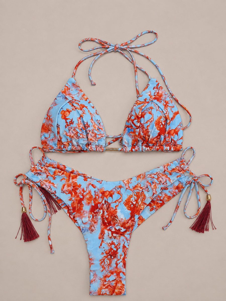 Coral Rivieira Bikini Set - Madmoizelle Closet