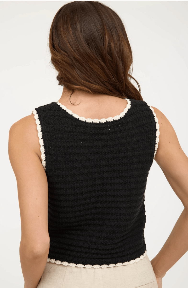 Crochet Sweater Top - Madmoizelle Closet