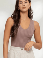 Cynthia Knit Tank Top - Madmoizelle Closet