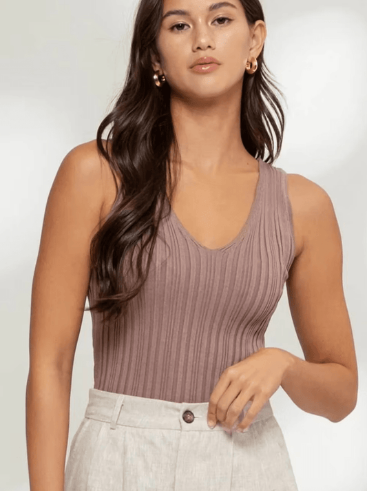 Cynthia Knit Tank Top - Madmoizelle Closet