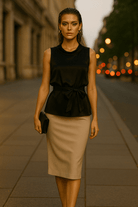 Danielle Sleeveless Top with Slit - Madmoizelle Closet
