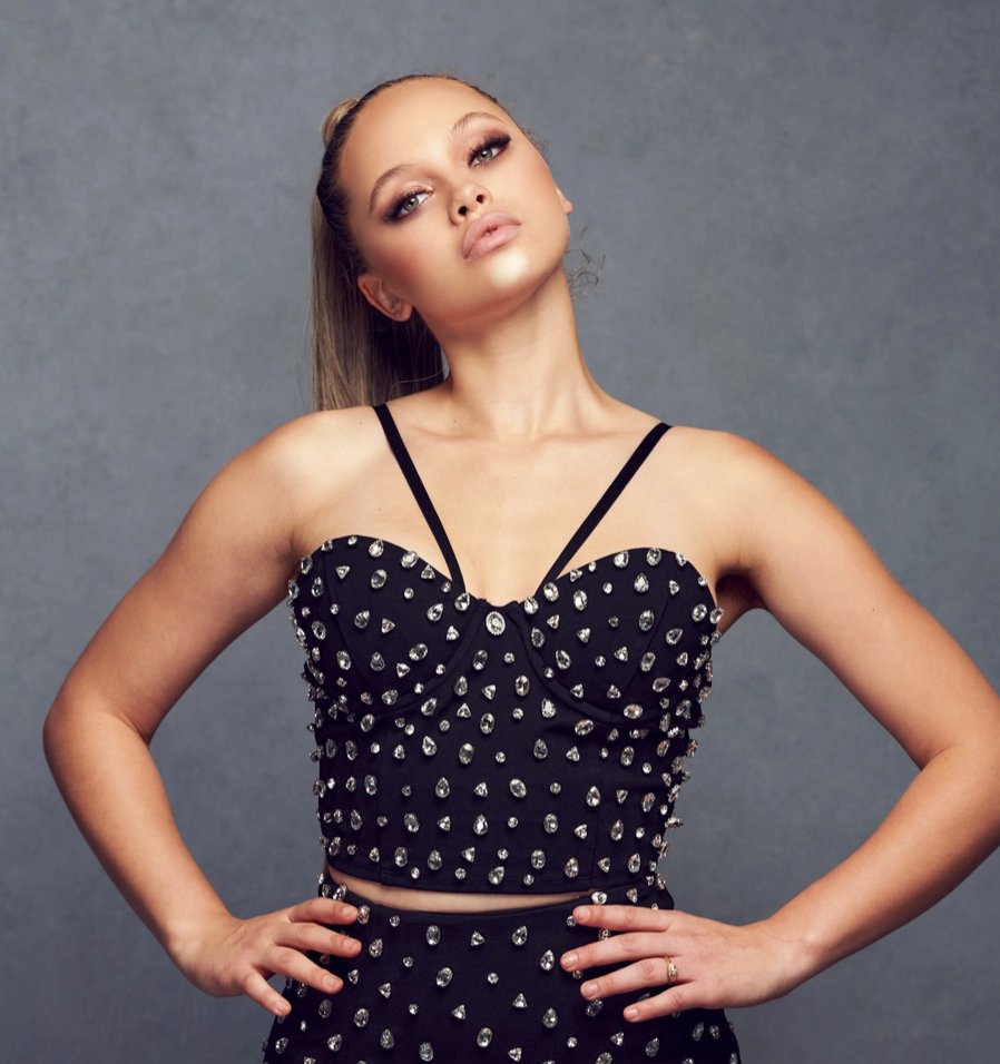 Divina Black Rhinestone Corset - Madmoizelle Closet