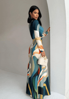 Drape Detail Maxi Dress - Madmoizelle Closet