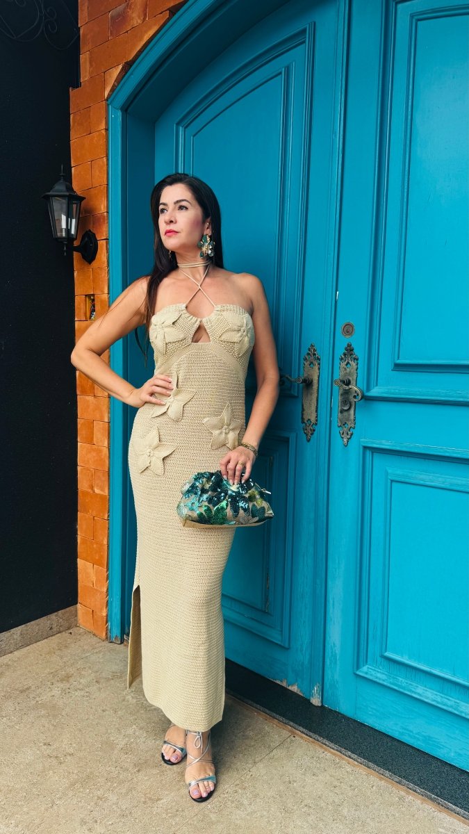 Elysian Bloom Crochet Dress - Madmoizelle Closet