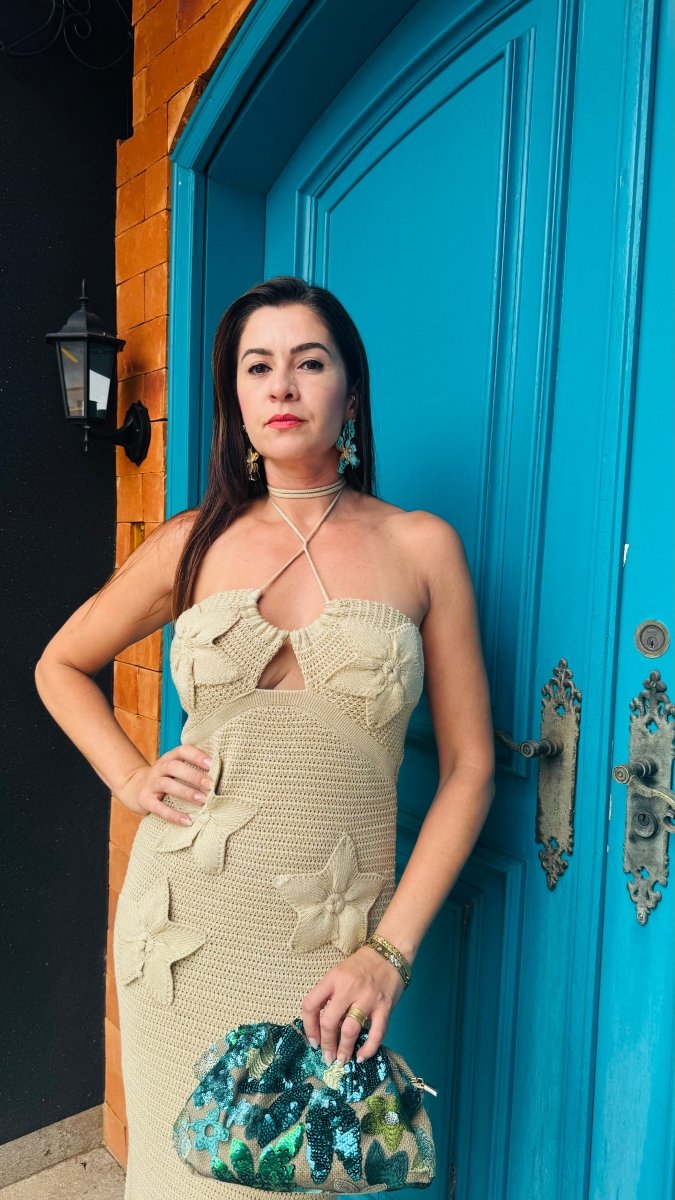 Elysian Bloom Crochet Dress - Madmoizelle Closet