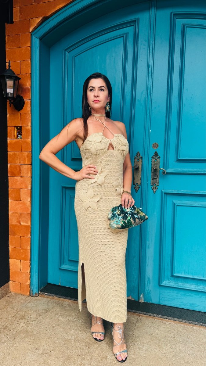 Elysian Bloom Crochet Dress - Madmoizelle Closet