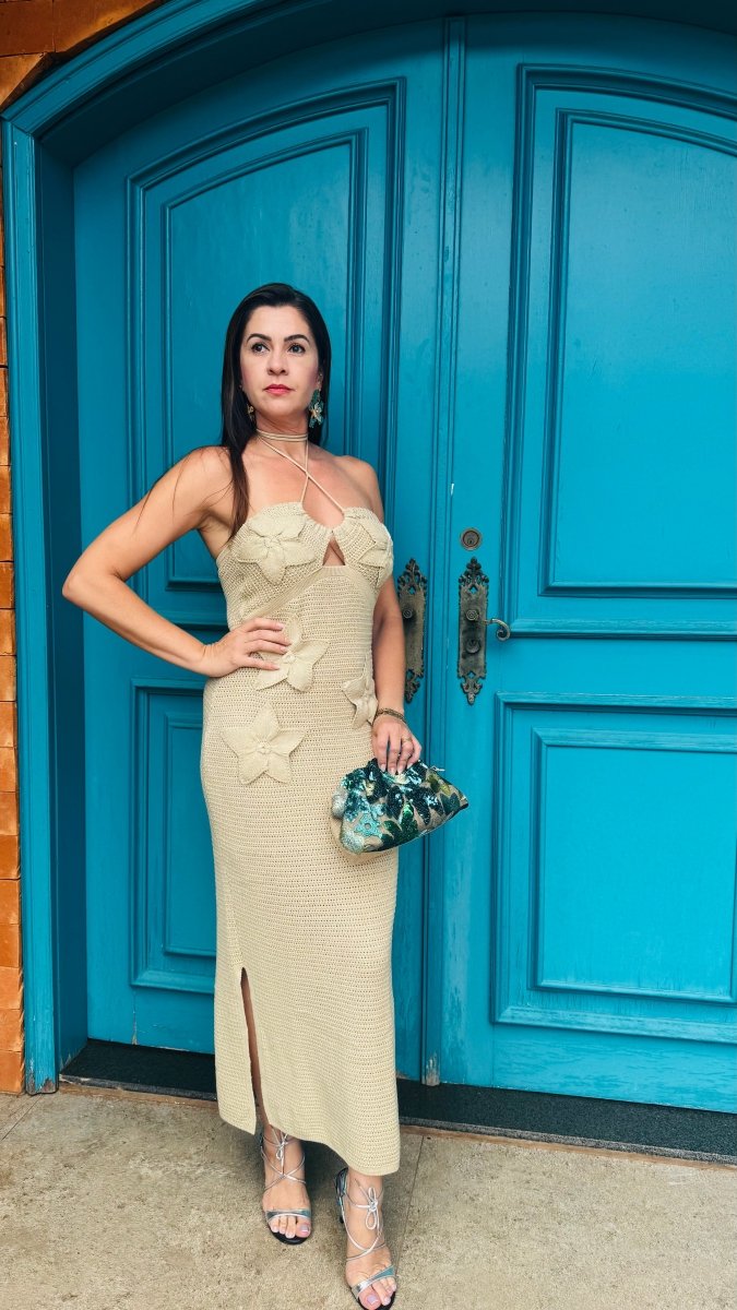 Elysian Bloom Crochet Dress - Madmoizelle Closet