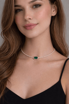 Emerald Grace Choker Necklace - Madmoizelle Closet