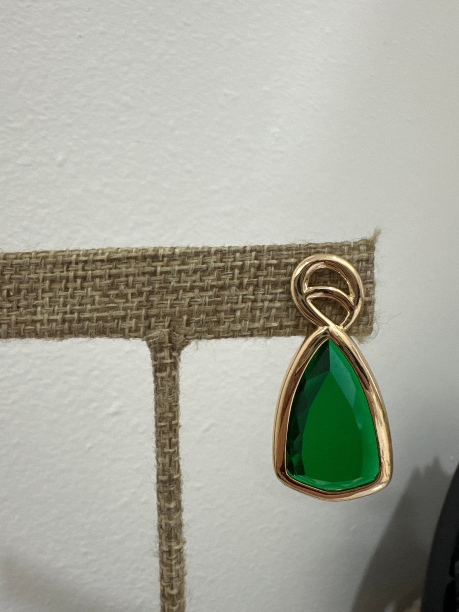 Esmeralda 18k Filed Earring and Nacklace - Madmoizelle Closet