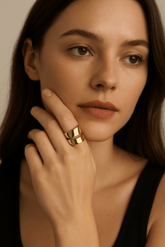 Eva 24K Gold Filled Ring - Madmoizelle Closet