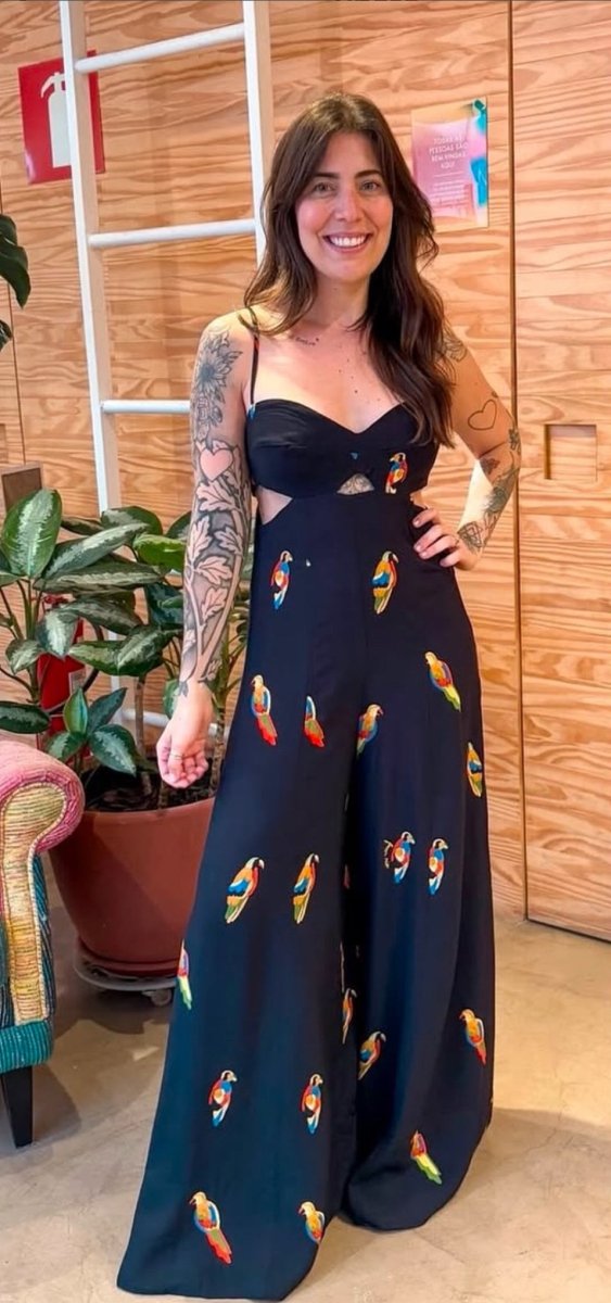 FARM Rio Bird Dream Printed Jumpsuit - Madmoizelle Closet