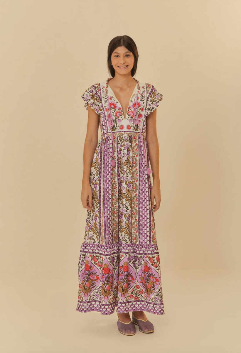 FARM RIO FLORAL ROMANTIC DRESS - Madmoizelle Closet