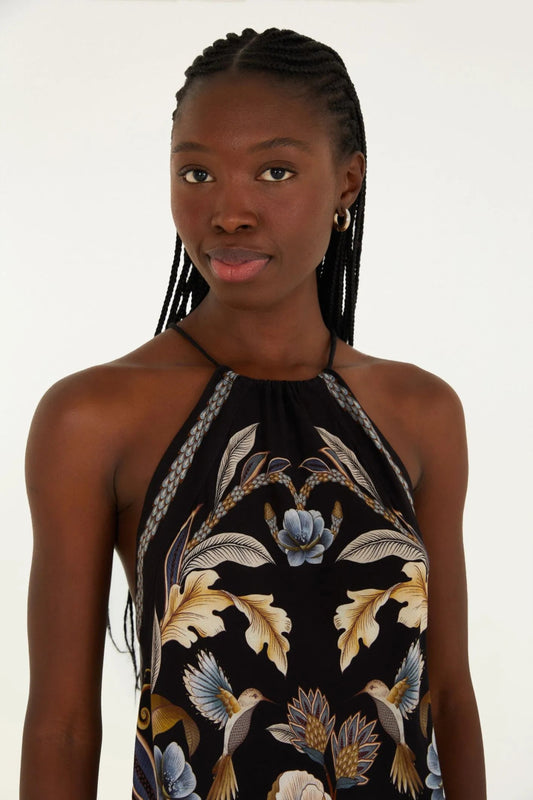FARM Rio Halter Dress - Madmoizelle Closet