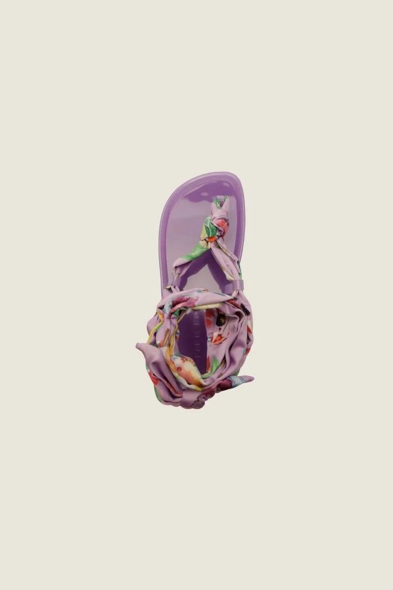 FARM Rio- Jelly Scarf Flat Sandal Purple - Madmoizelle Closet