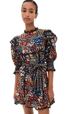 FARM Rio Jujus Garden Ruffled Mini Dress - Madmoizelle Closet