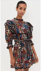 FARM Rio Jujus Garden Ruffled Mini Dress - Madmoizelle Closet