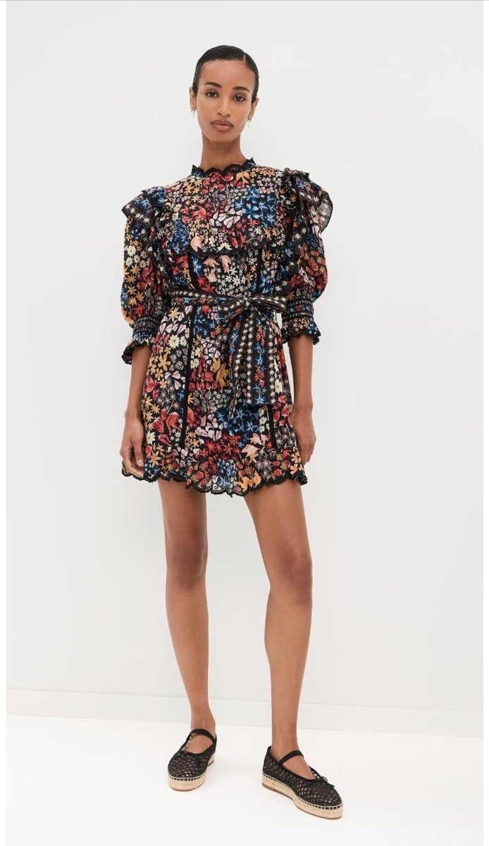 FARM Rio Jujus Garden Ruffled Mini Dress - Madmoizelle Closet