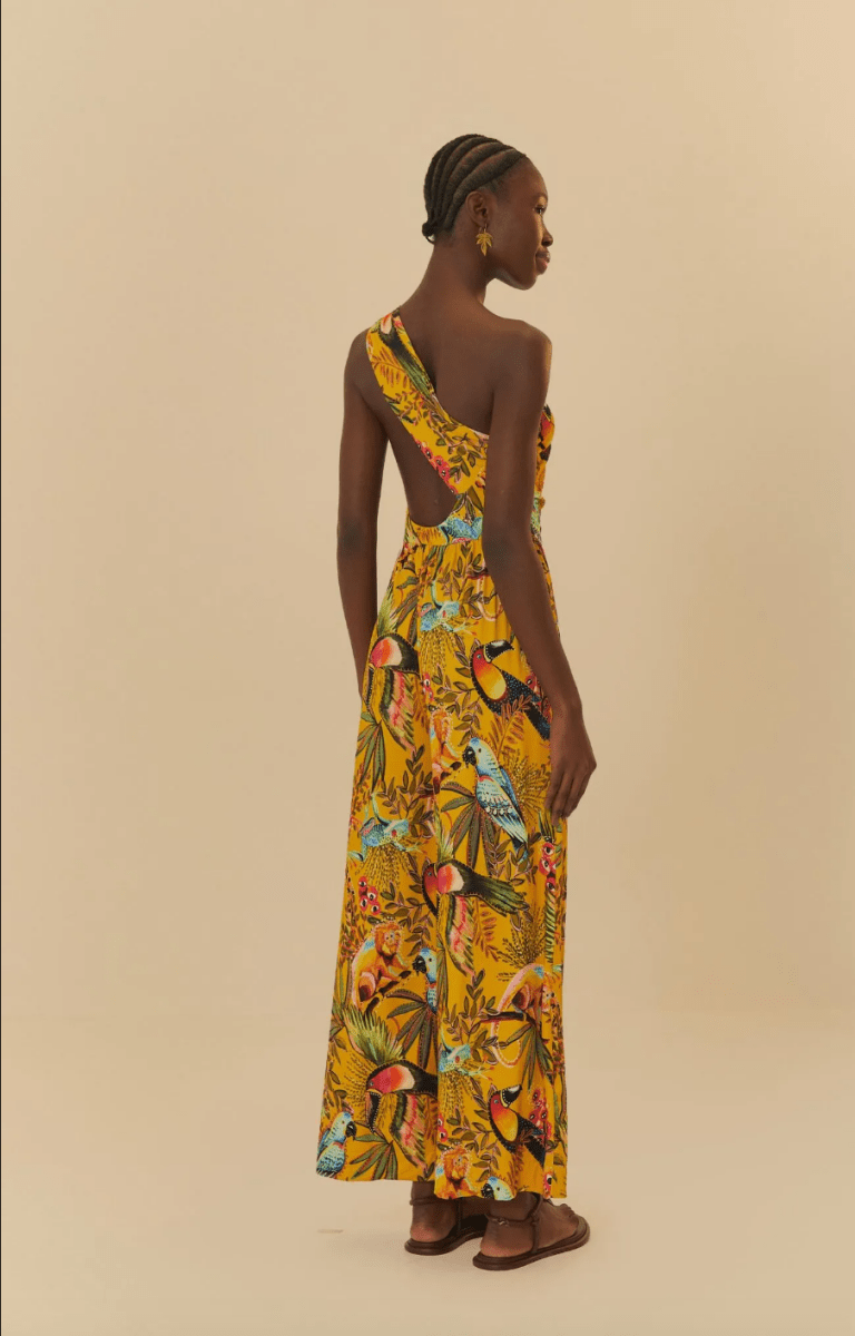 FARM RIO Jungle Print Wide Leg Jumpsuit - Madmoizelle Closet