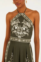 FARM Rio Lais Printed Halter Jumpsuit - Madmoizelle Closet