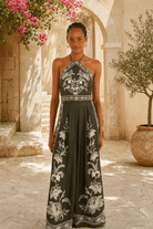 FARM Rio Lais Printed Halter Jumpsuit - Madmoizelle Closet