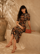 FARM Rio Lili Floral Midi Dress - Madmoizelle Closet