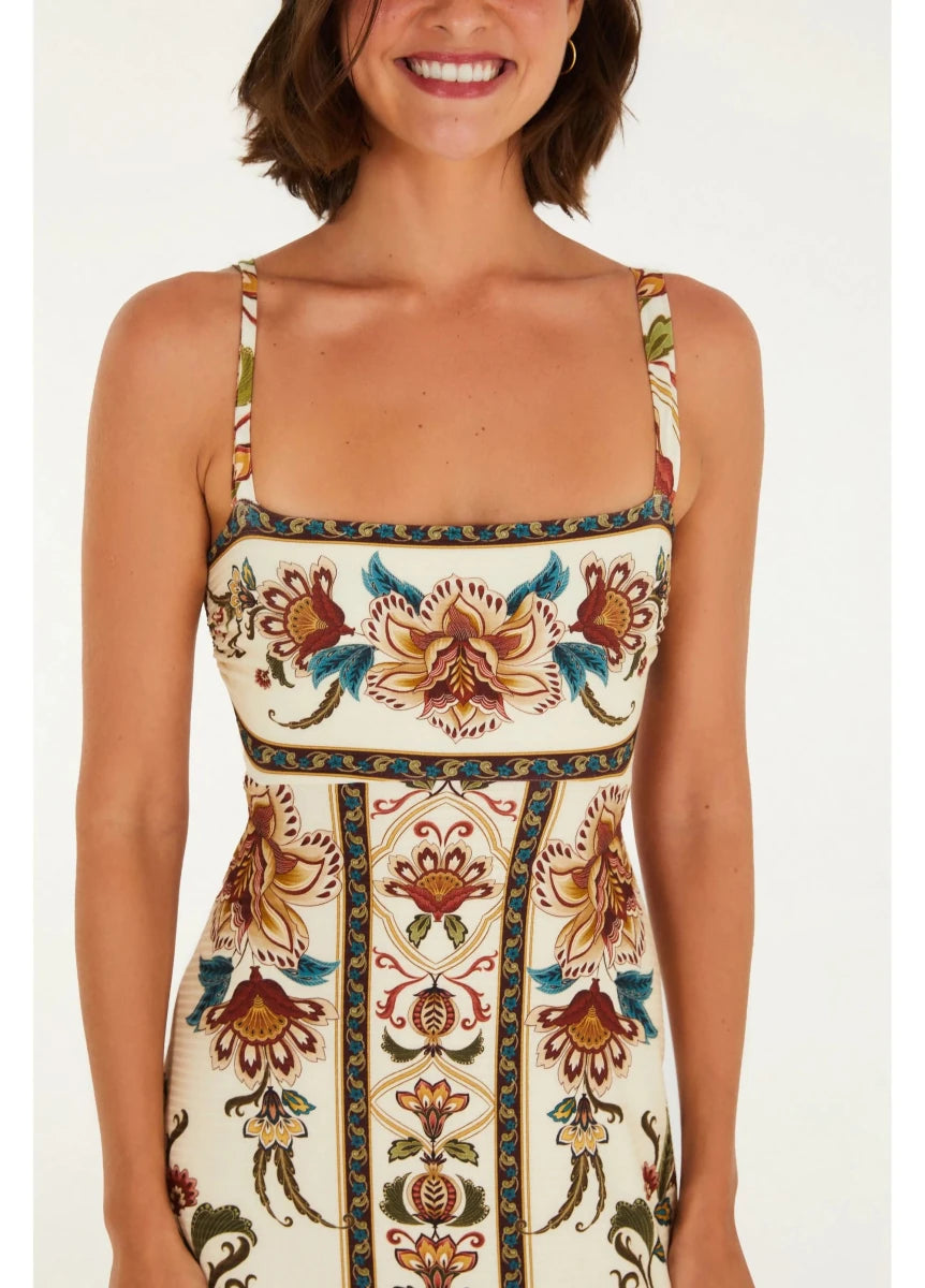 FARM Rio Majestic Garden Midi Dress - Madmoizelle Closet