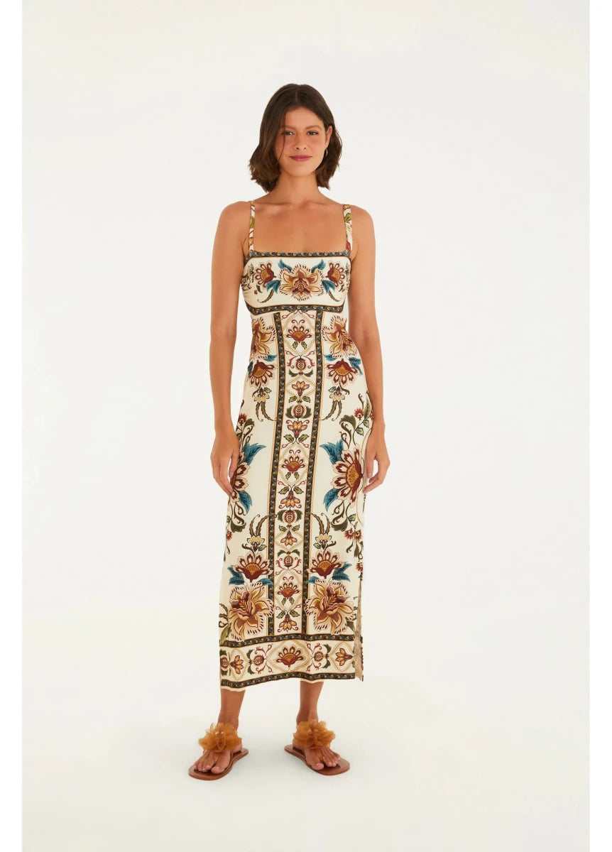 FARM Rio Majestic Garden Midi Dress - Madmoizelle Closet