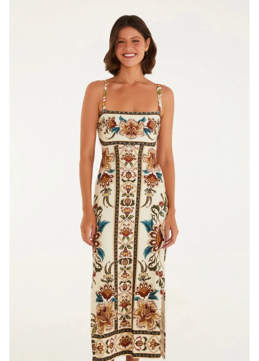 FARM Rio Majestic Garden Midi Dress - Madmoizelle Closet