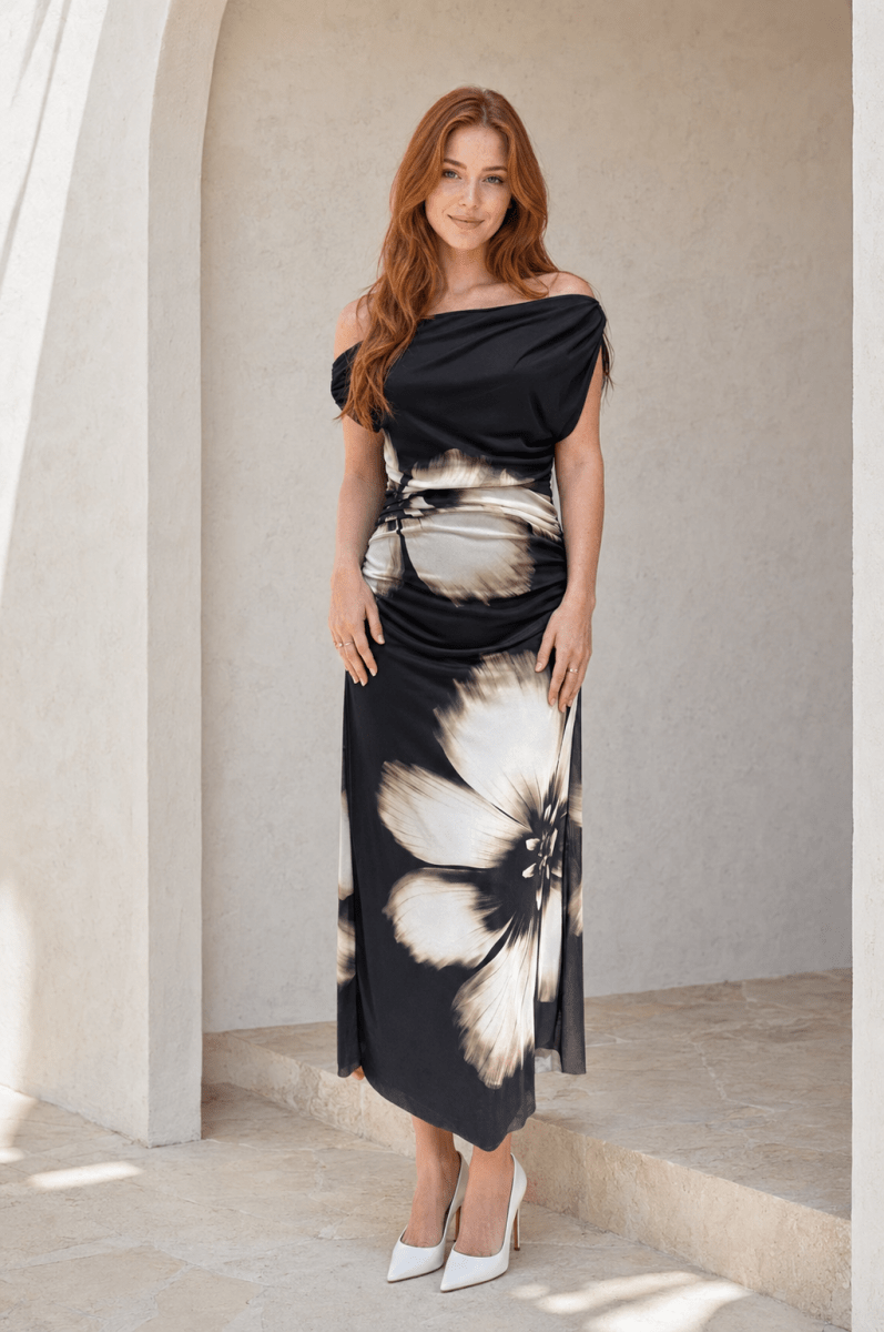 FARM Rio Maya Tulle Maxi Dress - Madmoizelle Closet