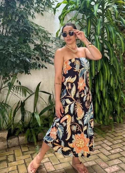 FARM RIO Namalfi Printed Maxi Dress - Madmoizelle Closet