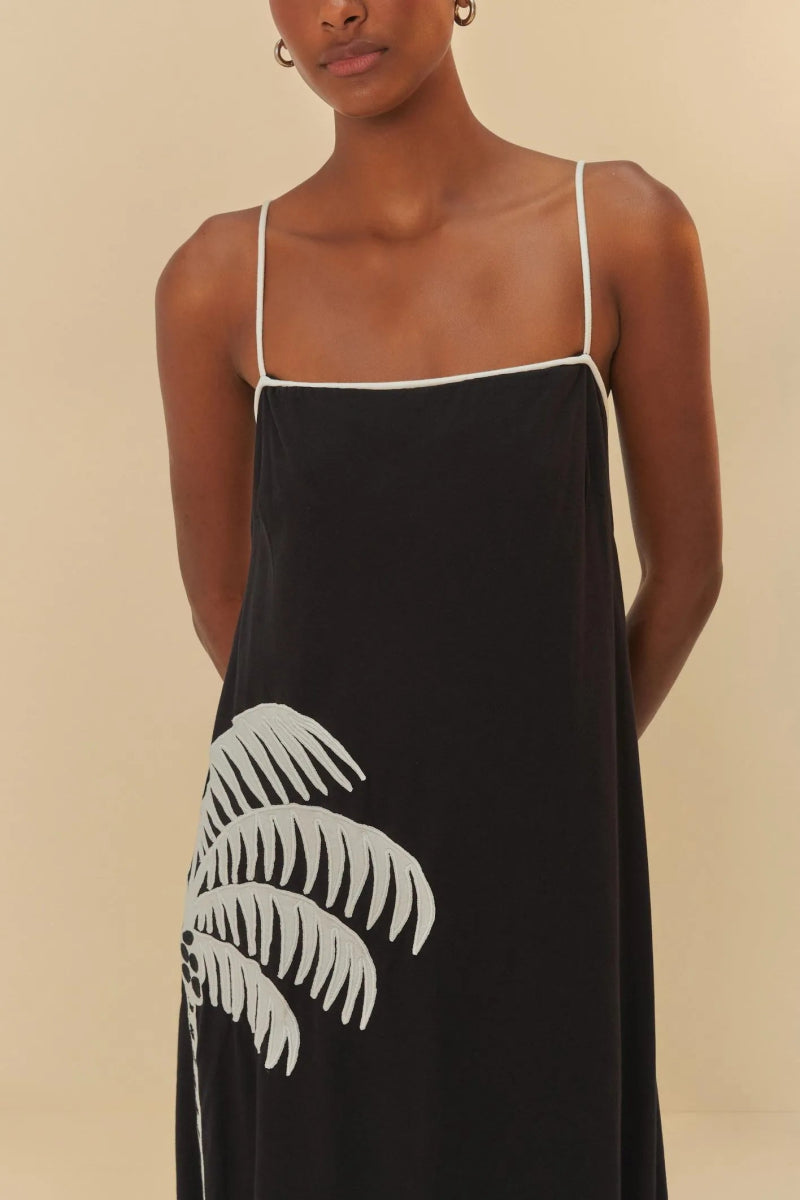 FARM RIO Palm Tree Maxi Dress - Madmoizelle Closet