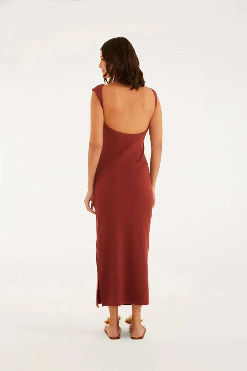 FARM Rio Ribbed Cropped Dress - Madmoizelle Closet