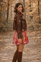 FARM RIO Short Dress with Sky Flower Print - Madmoizelle Closet