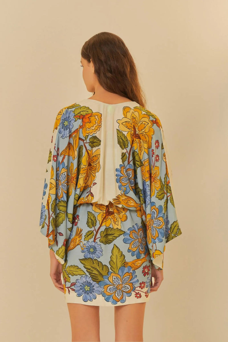 FARM RIO Short Sleeve Printed Naturaleza Dress - Madmoizelle Closet