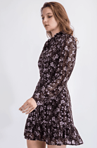 Floral Ruffle Mini Dress - Madmoizelle Closet