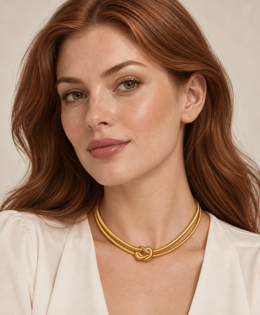 Gold Knot Necklace - Madmoizelle Closet