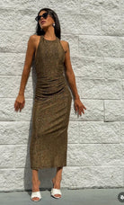 Helia Lurex Knit Mid Dress - Madmoizelle Closet