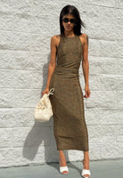 Helia Lurex Knit Mid Dress - Madmoizelle Closet