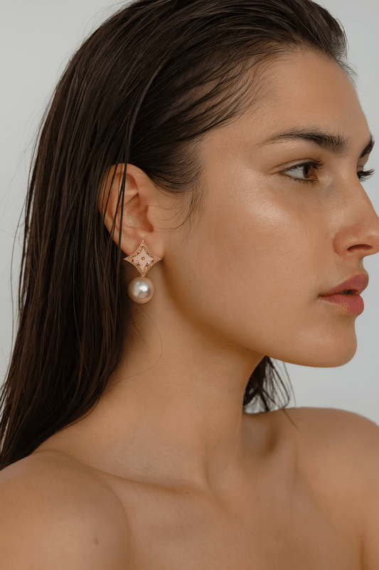 Hickman 18k Filed Earring - Madmoizelle Closet