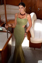 Ibiza Olive Mermaid Dress - Madmoizelle Closet