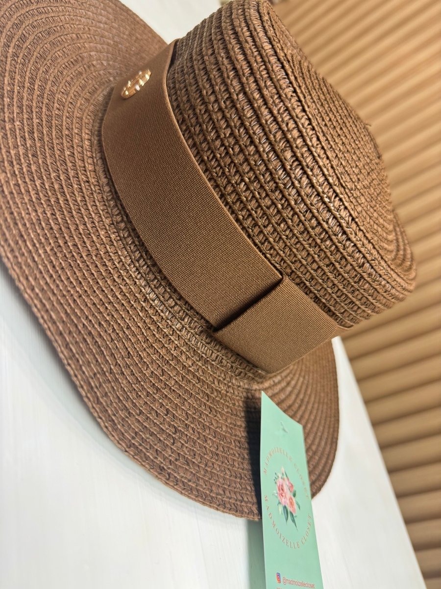 Isabella Straw Sun Hat - Madmoizelle Closet