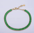 Isis Baguette Tennis Bracelet – 18K Gold - Madmoizelle Closet