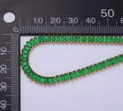 Isis Baguette Tennis Bracelet – 18K Gold - Madmoizelle Closet