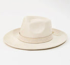 Ivory Floral Band Hat - Madmoizelle Closet