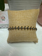 Janaina 18K Gold Filled Black Evil Eye Chain Bracelet - Madmoizelle Closet