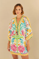 Jardim Tranquilo Mini Dress by FARM Rio - Madmoizelle Closet