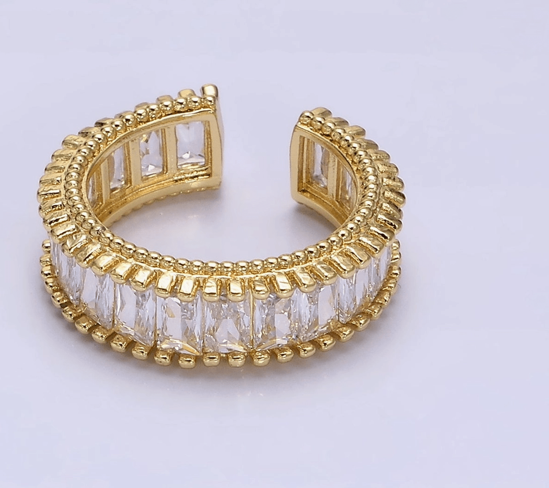 Josephina 18K Filed Gold Ring - Madmoizelle Closet