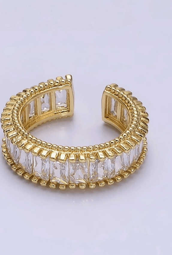 Josephina 18K Filed Gold Ring - Madmoizelle Closet