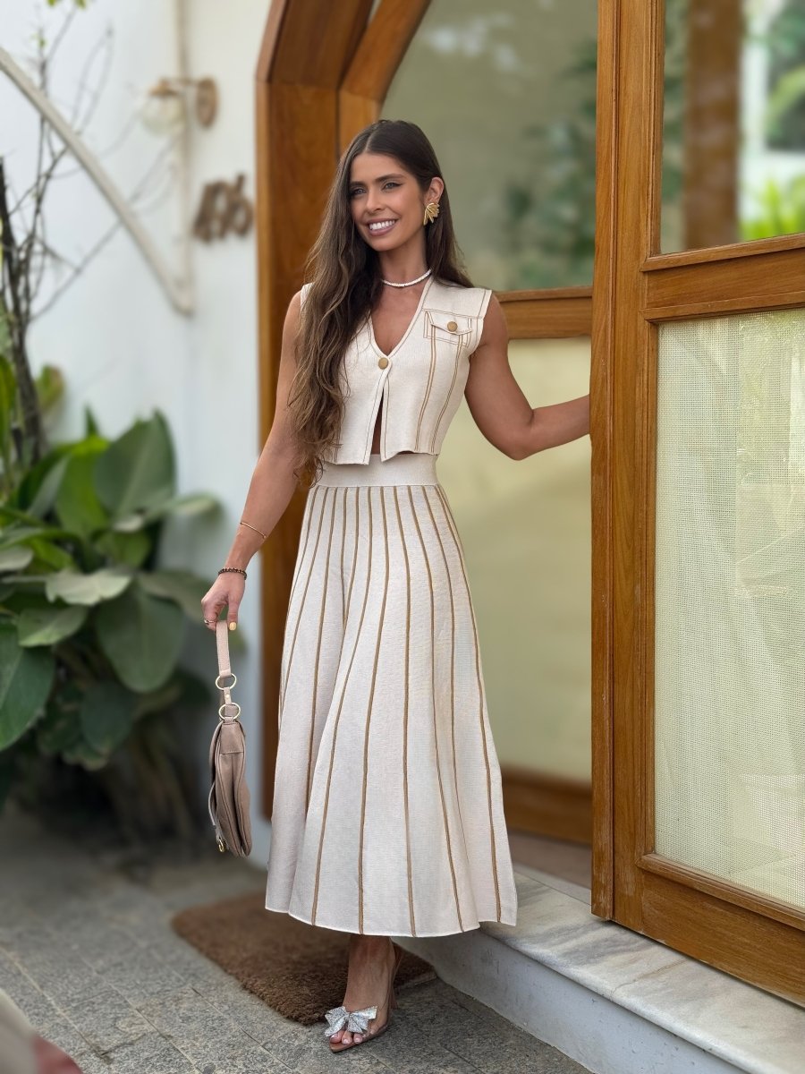 Karla Knit Pearl Set - Madmoizelle Closet